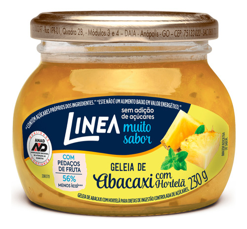 Geleia Abacaxi Caramelizado Linea 230g