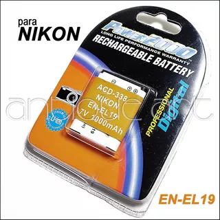 A64 Battery En El19 For Nikon Coolpix S5600 3500 6400 S700