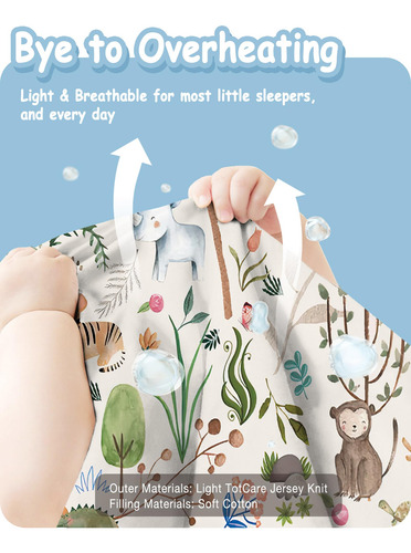 Saco De Dormir Toddler Totbasic 2t-3t-4t, Manta Portátil