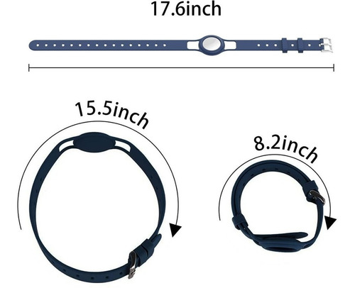 Imagen 2 de 2 de Llavero Silicona Mascotas Collar Para Airtag Waterproof