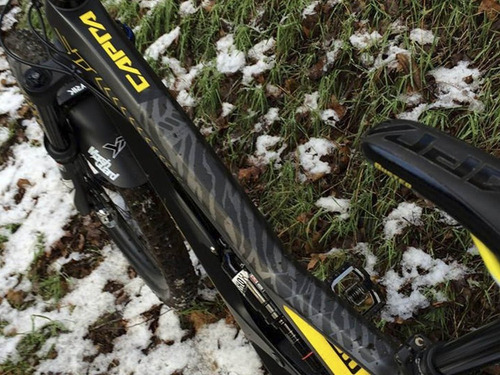 Protetor universal de quadro de bicicleta Ams Frameguard Zebra