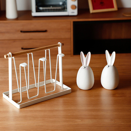 Soporte Para Tazas De Café De Hierro (w), Colgador De Vidrio