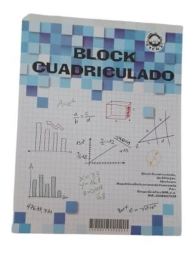 Block Cuadriculado 40 Hojas Tamaño Carta (2 Unidades)
