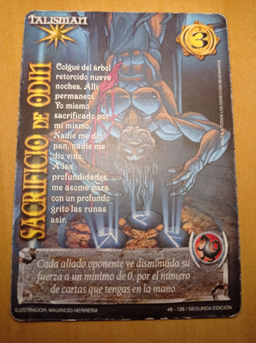 Sacrificio De Odin. Carta Myl Segunda Edición. Salo