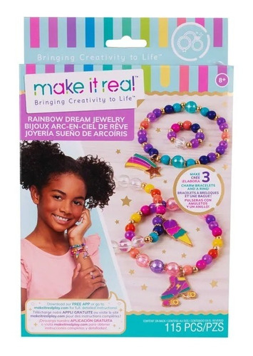 Set Para Crear Pulseras Arcoíris Para Niños - Make It Real