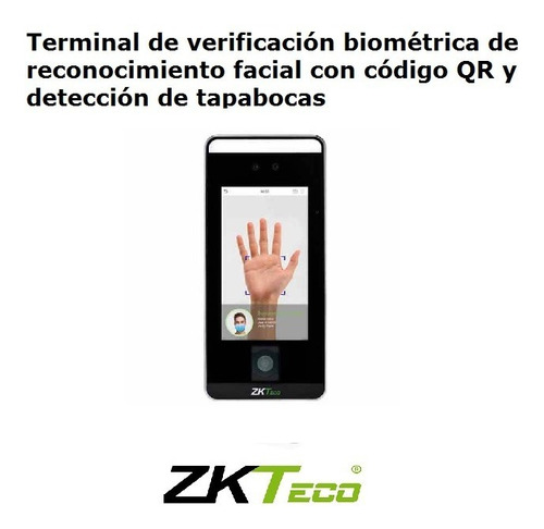 Control Accesos Facial Detección Barbijo Zkteco Inteligencia