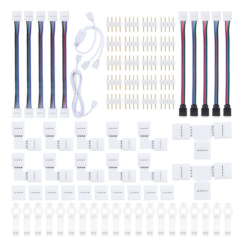 Conector 5050 Para Iluminación Diy Project Strip, Kit De 4 L