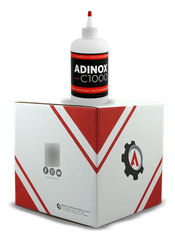 Caja Con 9 Botellas De Adinox® C1000 En 454g
