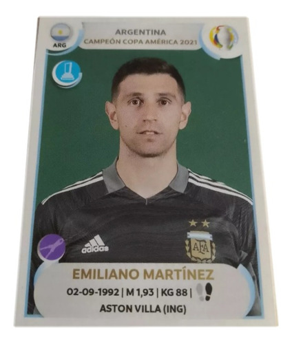 Figurita Emiliano Martinez Poster Argentina Camp. Copa Ameri