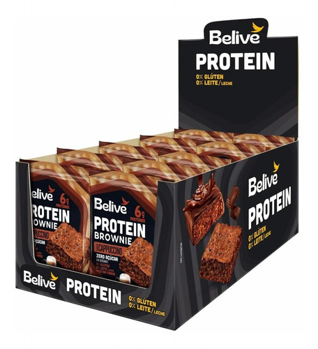 Protein Brownie Cappuccino Belive Zero 10x40g