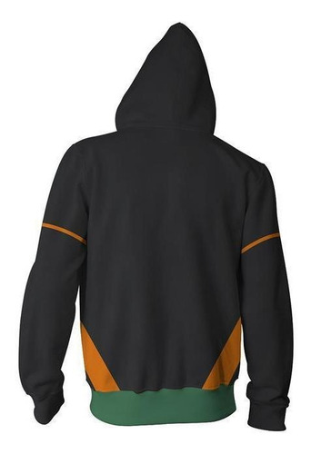 Mi Héroe Academia Bakugou Katsuki Sudadera Con Cremallera