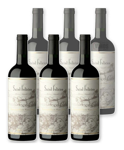 Vino Saint Felicien Malbec X6 Unidades Envío Gratis 