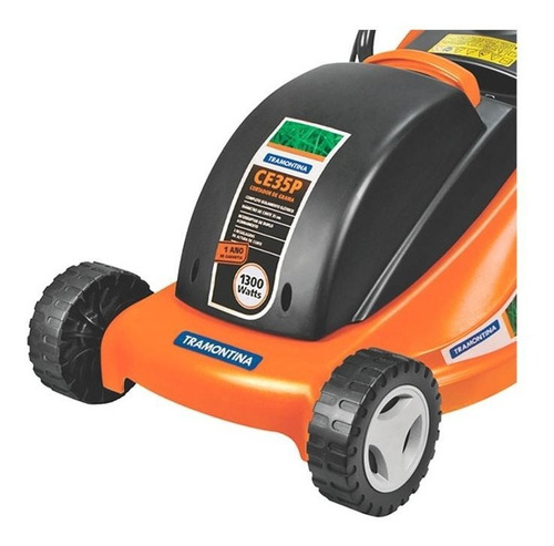 Cortador De Grama Elétrico 1300w 220v Laranja E Preto