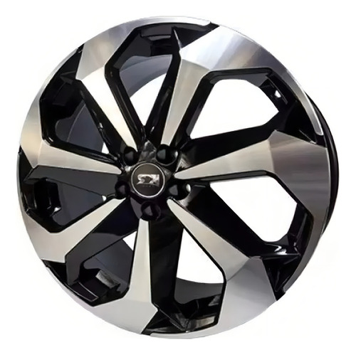 Jogo De Roda Aro 18 5x105 Tracker Tarantula K71 + Bicos Cor Preto Diamantado