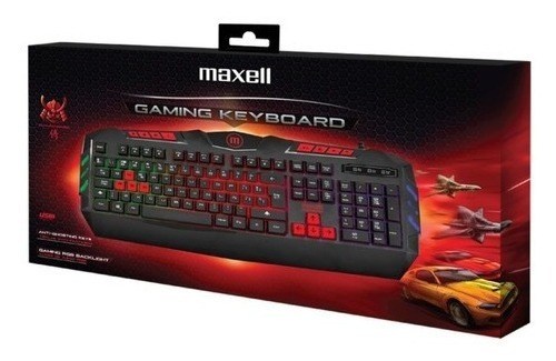 Teclado Gamer Maxell Usb Luces Led Alto Rendimiento