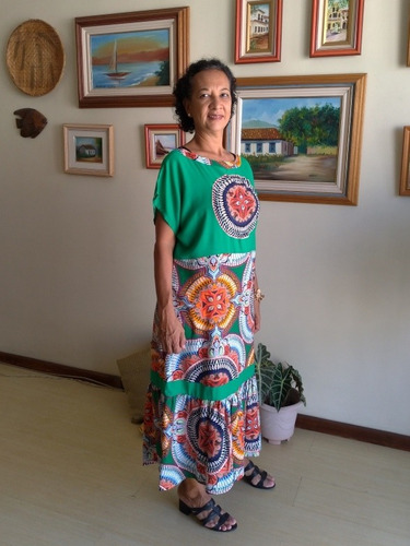 Vestido Feminino Médio Tecido Nara