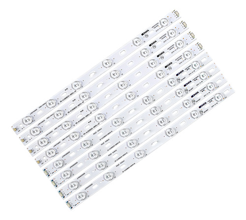 Kit 8 Barras Leds Dl3954(a)f Dl3954 Alumínio Novo C/ Nf