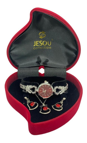 Regalo Reloj Cadena Joyas Cofre Estuche Mujer Amor Y Amistad