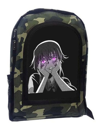 Mochila Camuflada Mirai Nikki Future Diary Yuno Gasai A7