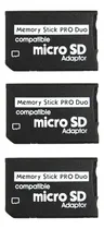 Comprar 3 Adaptador Memoria Sd Memory Stick Pro Compatible Con Psp