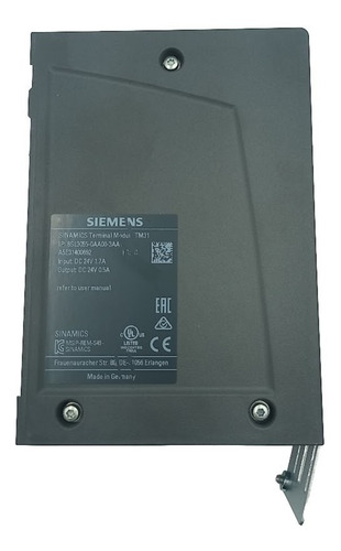 Módulo Terminal Siemens 6sl3055-0aa00-3aa1 24vdc 1.7a