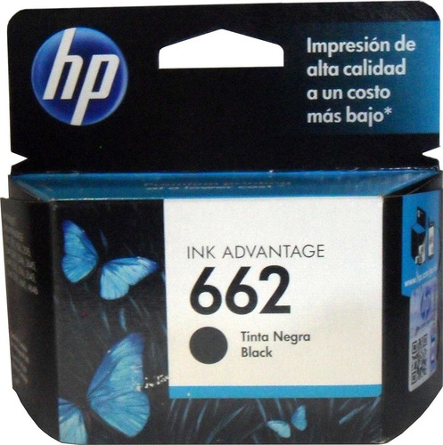 Cartucho Tinta Hp 662 Negro Cz103al Original 1515 3545 4646