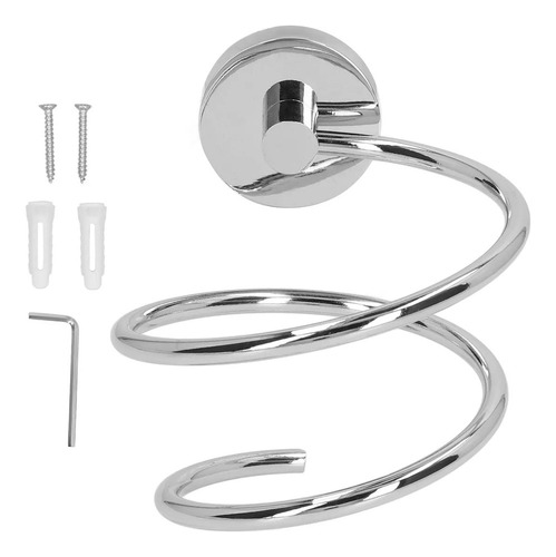 Secador De Pelo De Acero Inoxidable Con Soporte De Pared 30