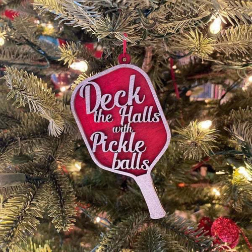 3 Adorno Navideño De Pickleball, Cubierta De Los Pasillos,