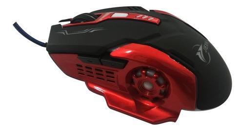 Mouse De Juego Gamer Luz Led Rgb Alta Precisión 4000dpi Pc Color Negro