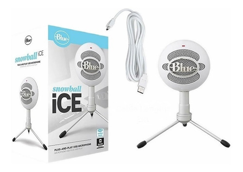 Micrófono Blue Snowball Ice Usb Cardioid White