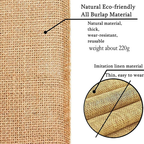 Tela De Mesa De Yute De Burlap Natural 100% 12 X108'' ...
