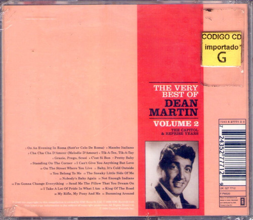 Dean Martin - The Very Best Vol 2 - Cd