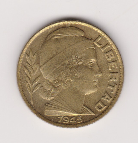 Moneda Argentina 20 Ctvs Año 1945 Janson 199 Excelente +