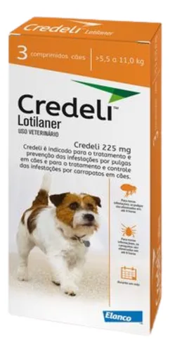 comprar Credeli Antipulgas Carrapatos Cães 5,5 A 11kg 3 Comprimidos