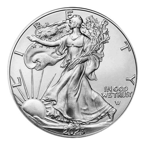 Imagen 1 de 4 de Moneda Usa 1 Dólar 2023 Bu Aguila Americana Plata