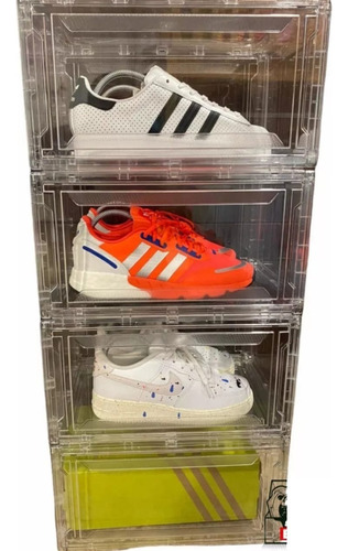 Sneaker Boxes 4 Pack Premium Zapatera Apilable Exhibidor 