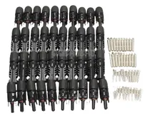 Comprar 20 Par Mc4 Macho Hembra M\u002Ff Alambre Cable Conector Conjunto