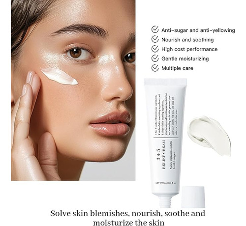 Crema Facial 345 Coreana - Reparadora 50ml,2pcs