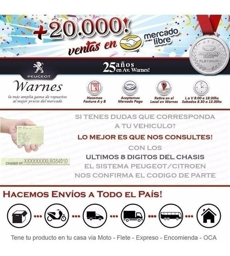 Imagen 4 de 9 de Biela De Motor Original Para Citroen C3 1.6 Nafta 12-20