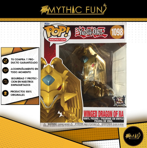 Funko Pop Yu-gi-oh! - Winged Dragon Of Ra 1098 (Usado)