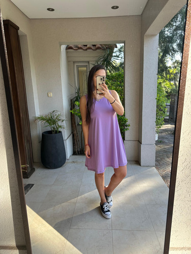 Vestido Bobo Liso. Varios Colores.