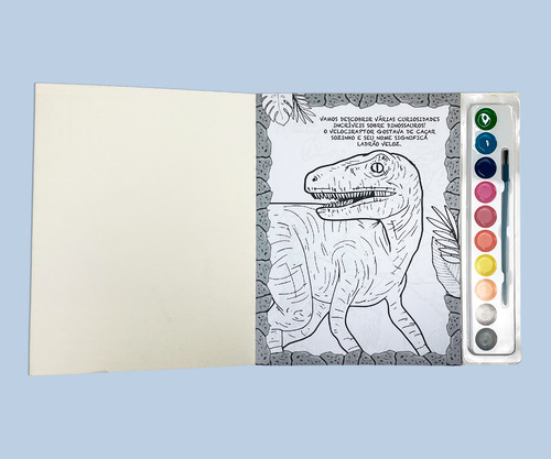 Livro Dinossauros - Livro Para Pintar Com Aquarela, De On Line A (instituição). On Line Editora, Capa Mole, Edição 6 Em Português, 2022