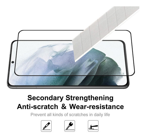 Imagen 2 de 4 de Lámina Vidrio Templado Para Samsung Galaxy S23 / S23 Plus