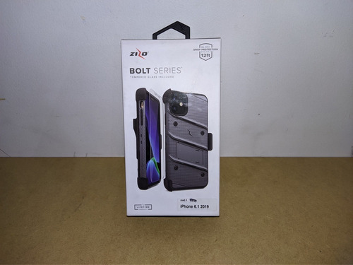 Fundas iPhone 11 Zizo Bolt Gris Y Transparente Uso Rudo