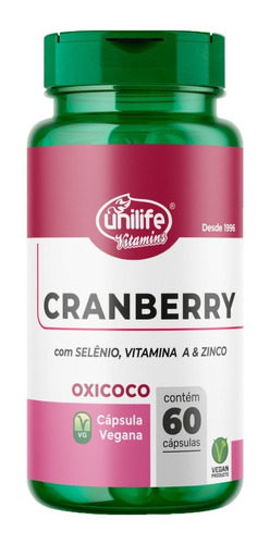 Cranberry Oxicoco 60 Cápsulas Unilife