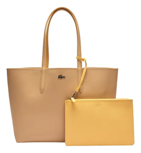 Bolsa lacoste amarilla sale