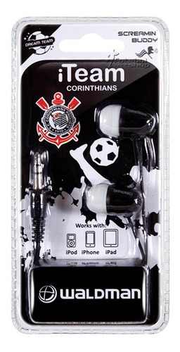 Kit 30 Fones De Ouvido Corinthians Screamin´ Buddy Waldman