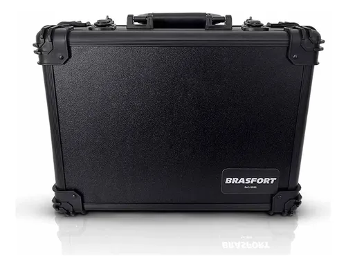 Maleta Espuma Anti-impacto Brasfort Preto 39x29x12cm Média | Frete