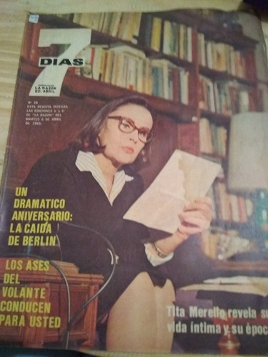 Revista 7 Días La Caída De Berlín Tita Merello 6d Abril 1965