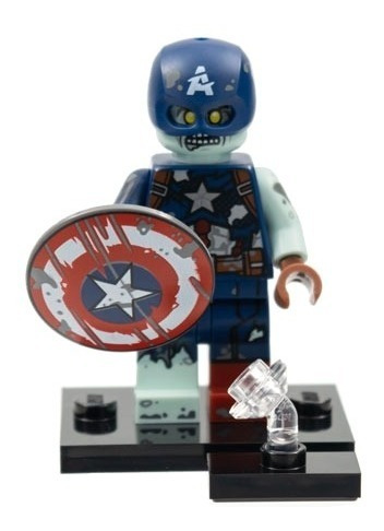 Lego Minifigura Zombie Captain America Serie Marvel Studio  